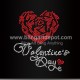 Valentine's Day Rhinestone Transfers